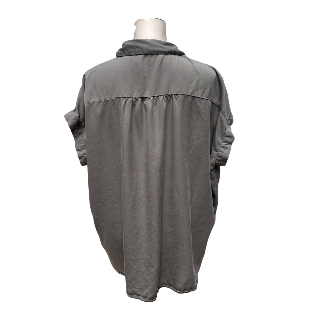 Quince VTG Wash Tencel
Camp Button Down Shirt XL Olive Relaxed Boxy Minimalist - Picture 6 of 10